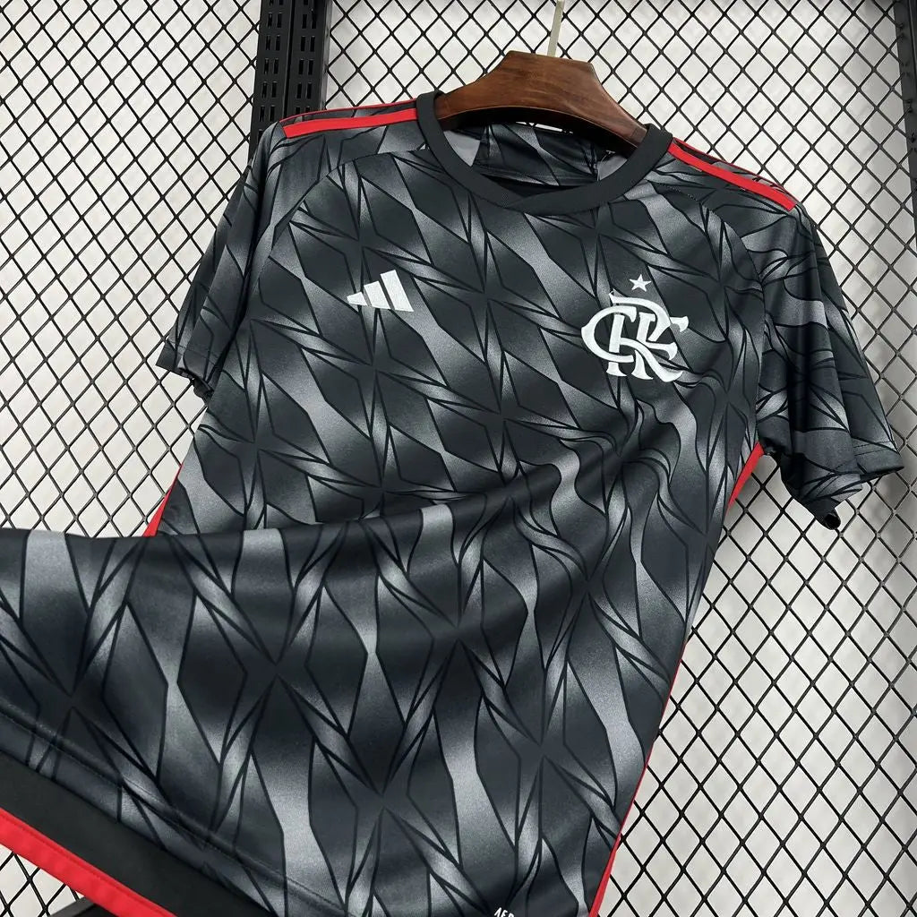 25/16 Maillot du FLAMENGO Noir/Rouge - Maillot du Monde