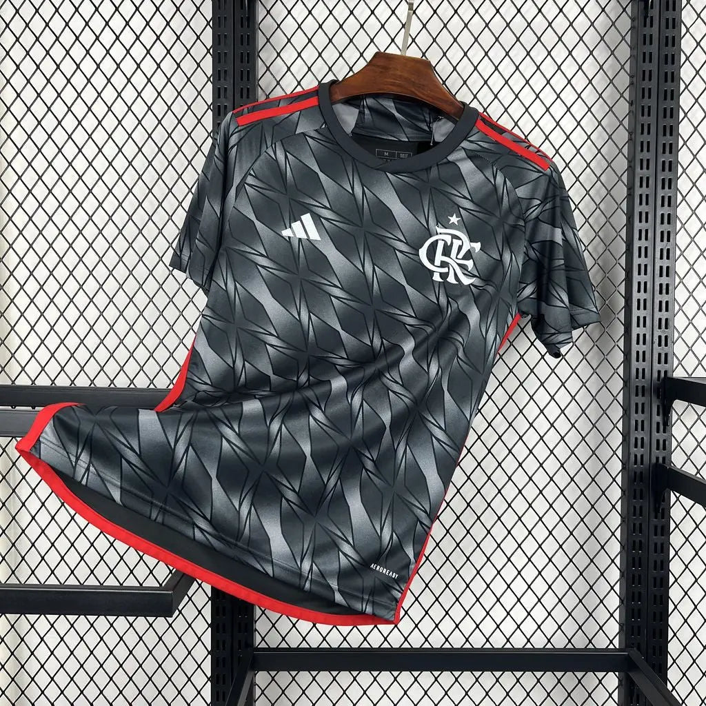 25/16 Maillot du FLAMENGO Noir/Rouge - Maillot du Monde