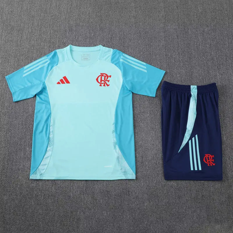 24/25 Ensemble d’entraînement du Flamengo Bleu Clair Maillot du Monde