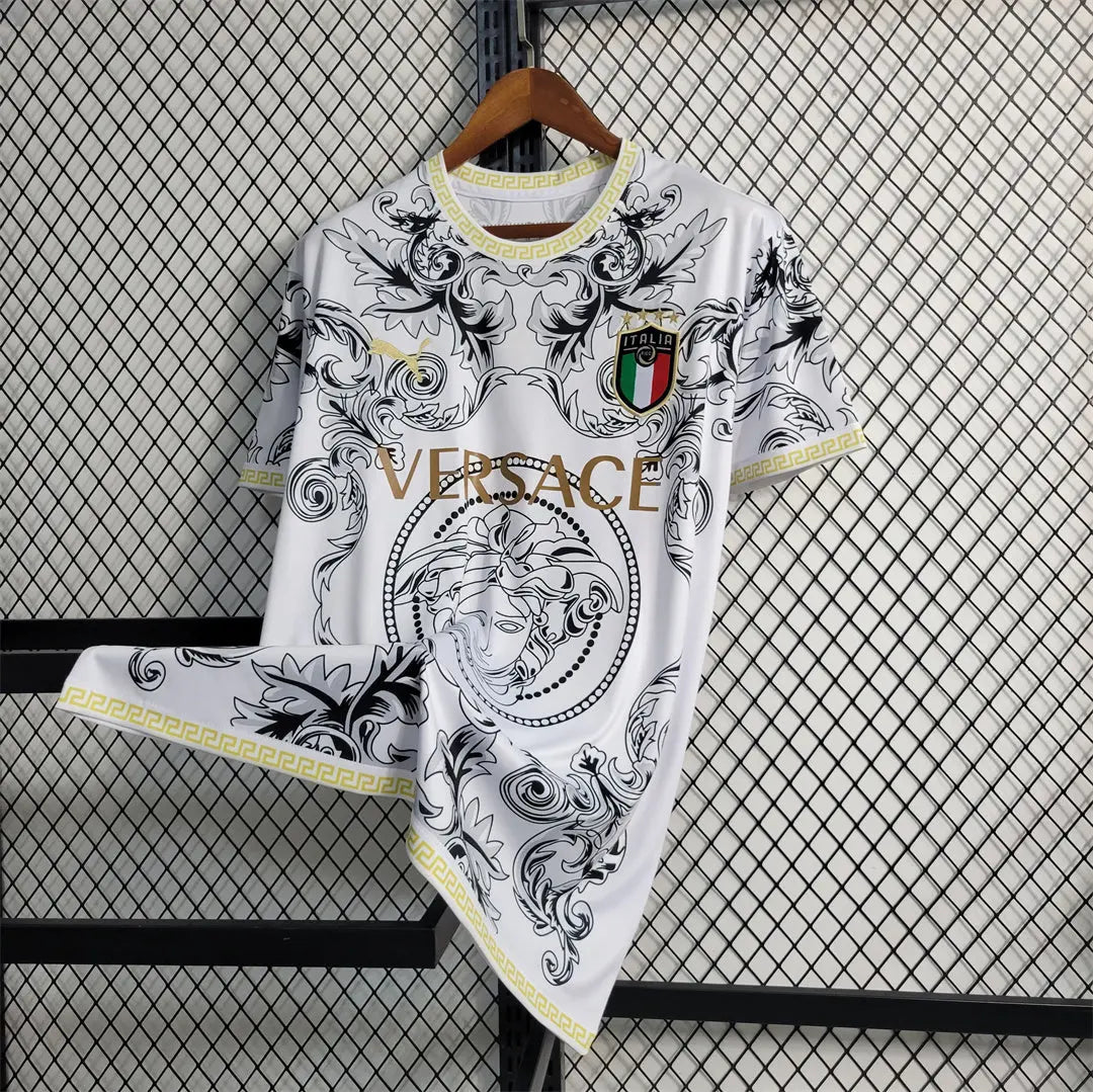 MAILLOT ITALIE CONCEPT EDITION VERSACE BLANC 2023/2024 - Maillot du Monde