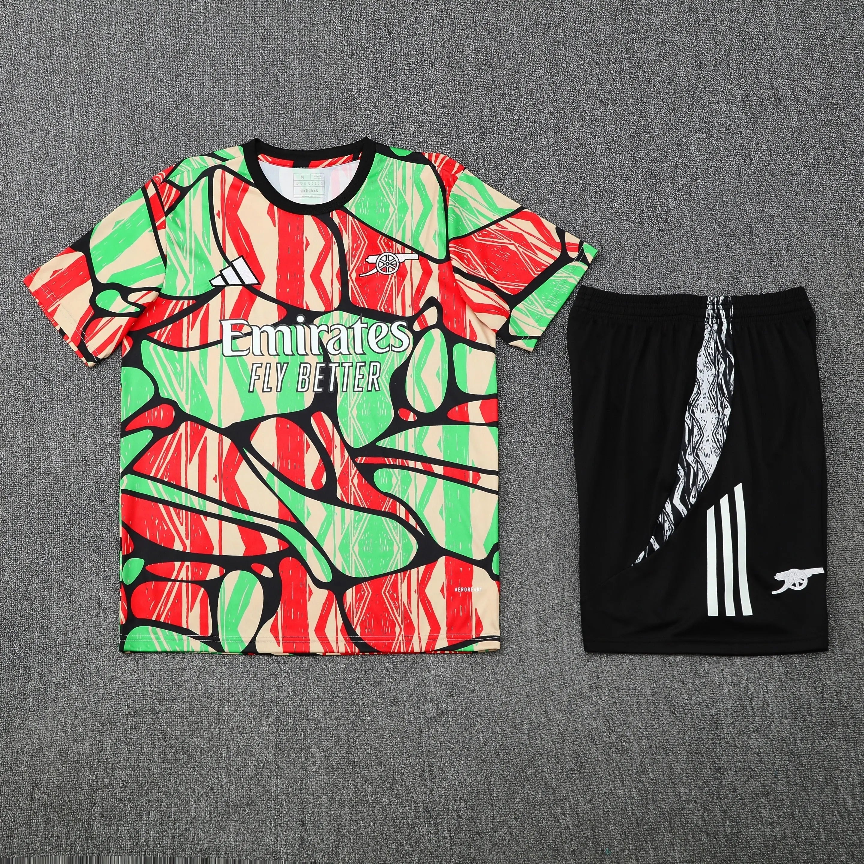 Ensemble Arsenal Vert/Rouge KaliFoot
