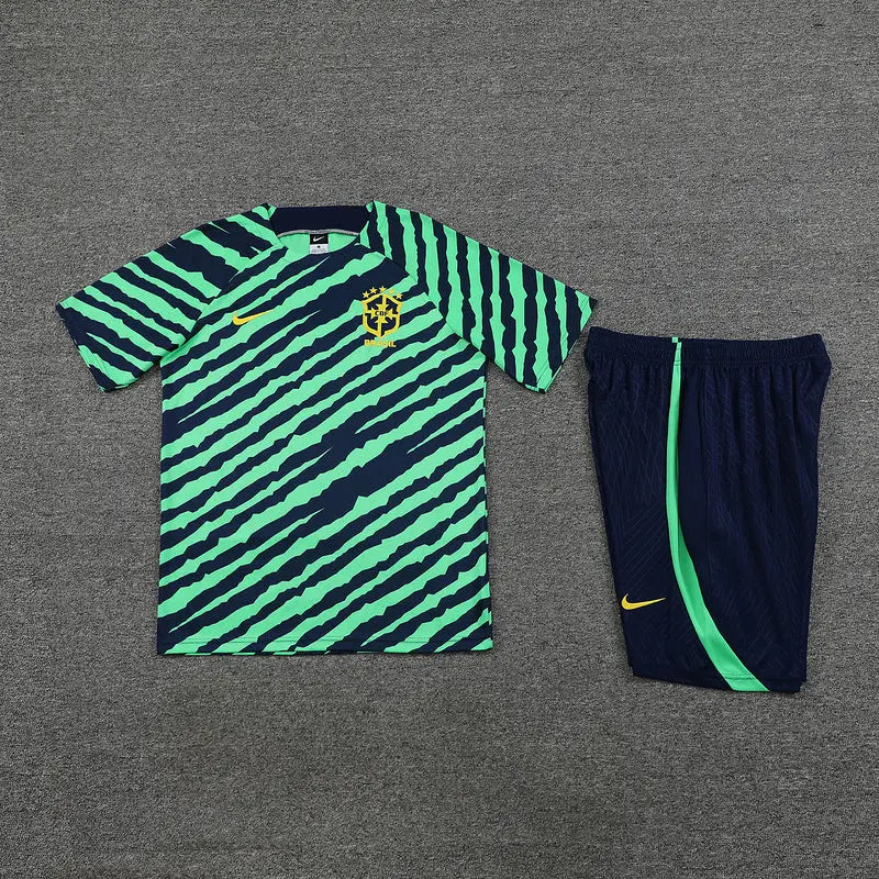 23/24 Ensemble d’échauffement BRÉSIL Vert/Noir - Maillot du Monde