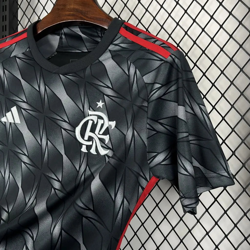 25/16 Maillot du FLAMENGO Noir/Rouge - Maillot du Monde