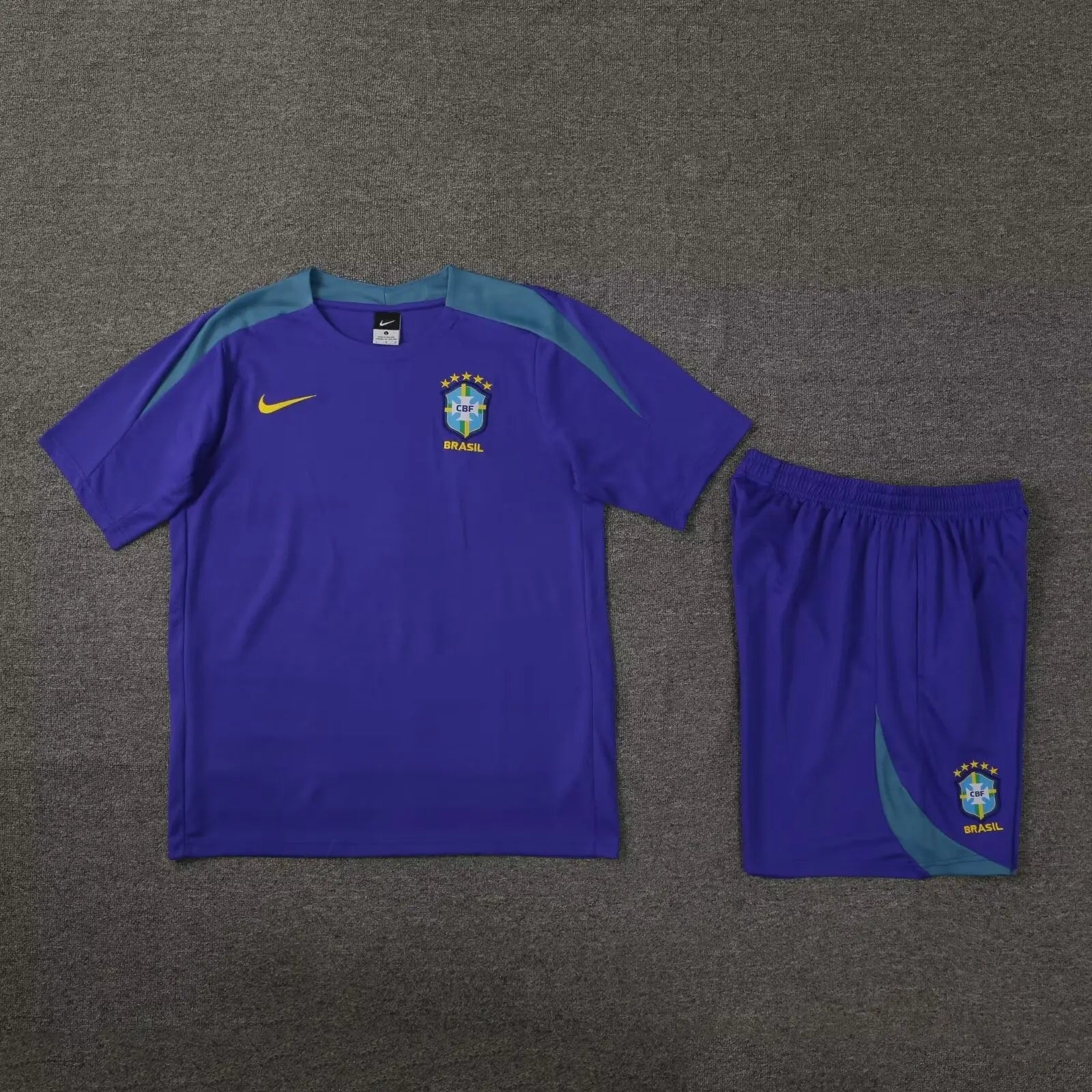 23/24 Ensemble d’entraînement BRÉSIL Bleu/Violet - Maillot du Monde