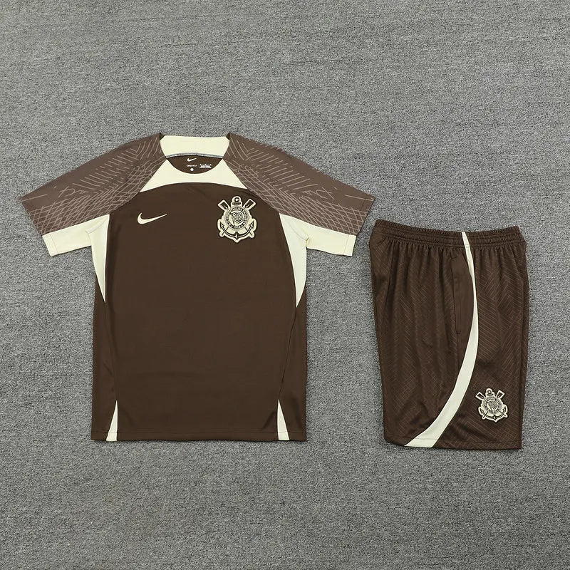 24/25 Ensemble d’entraînement du Corinthiangs Foncé Maillot du Monde