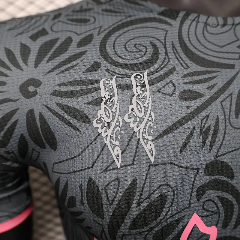 2024 Maillot Adulte - Rose/Noir Palestine - Maillot du Monde