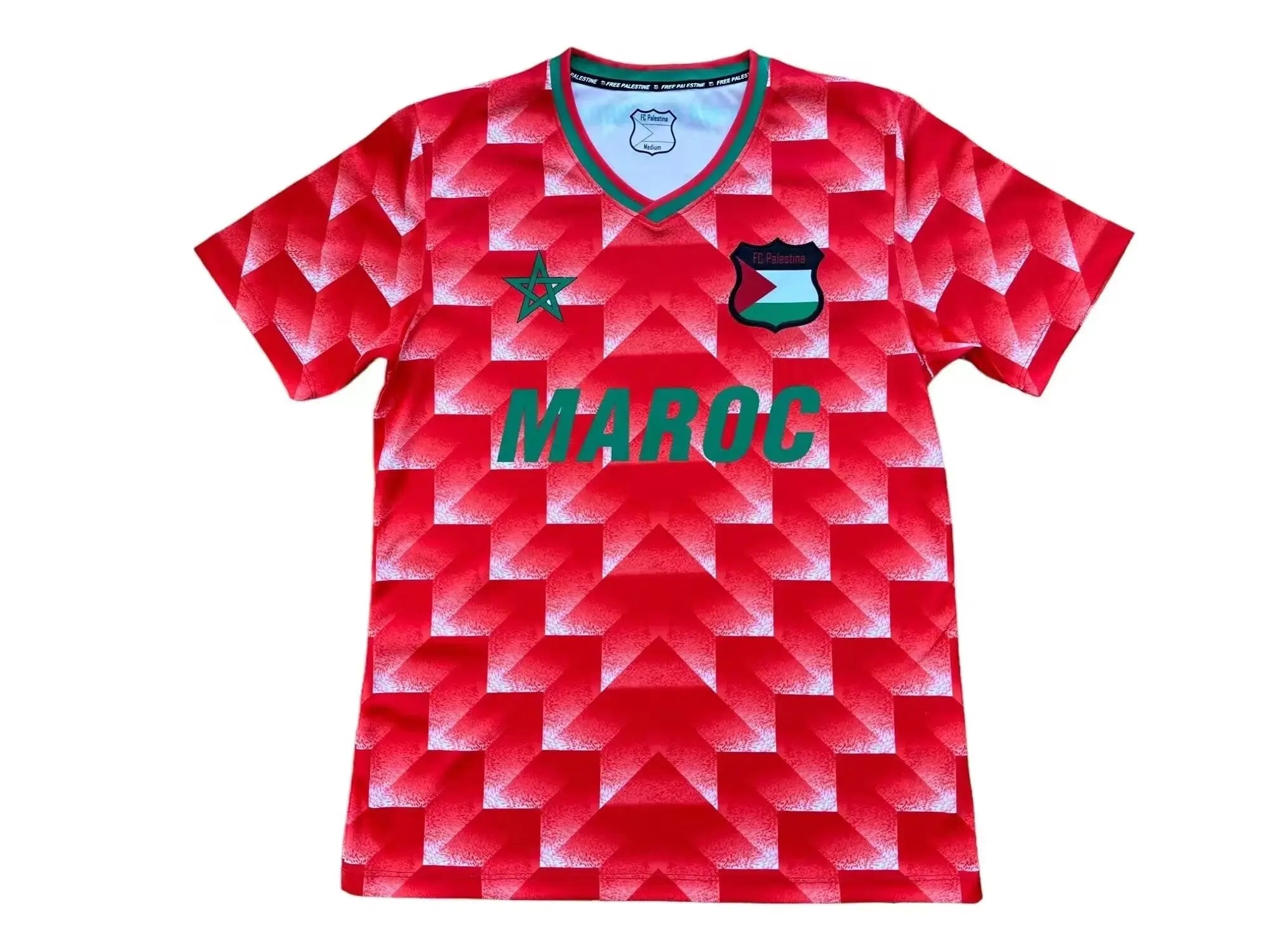 2024 Maillot Adulte PALESTINE Rouge SPÉCIALE Maroc - Maillot du Monde