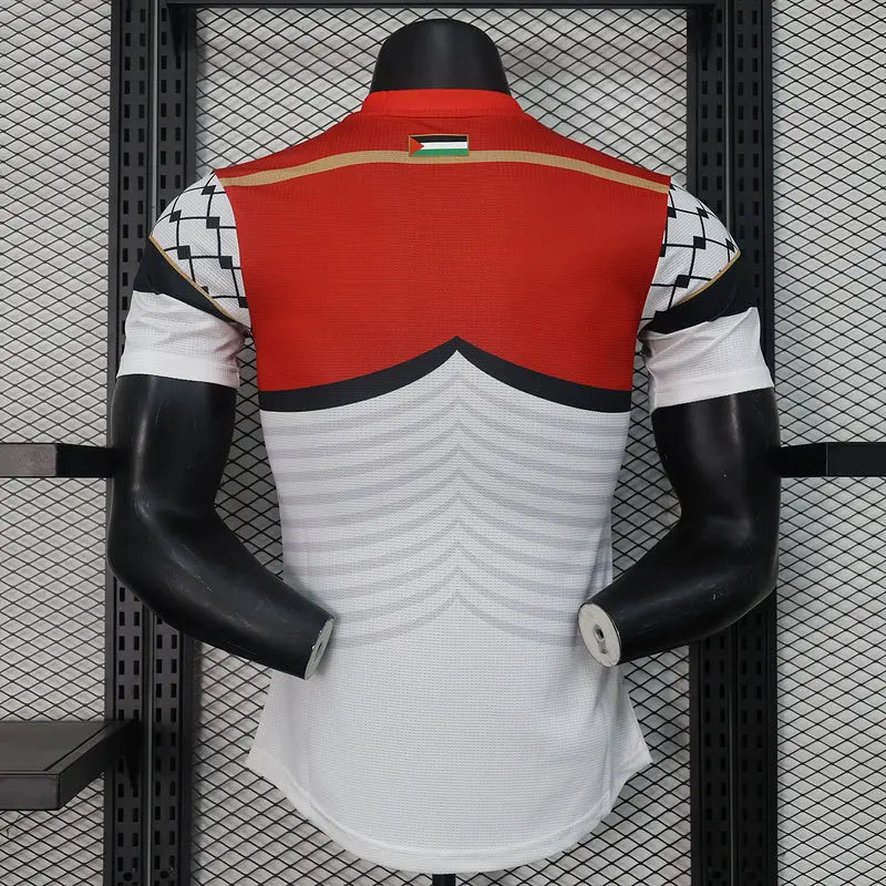 2024 Maillot Adulte Entraînement PALESTINE Blanc - Maillot du Monde