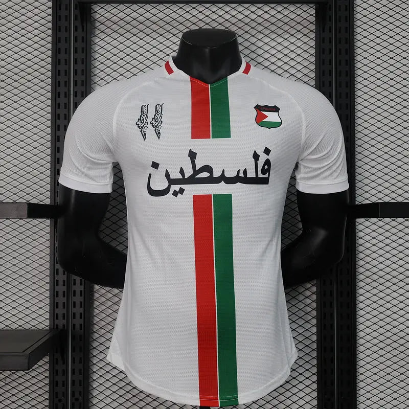 2024 Maillot Adulte Entraînement PALESTINE Blanc - Maillot du Monde