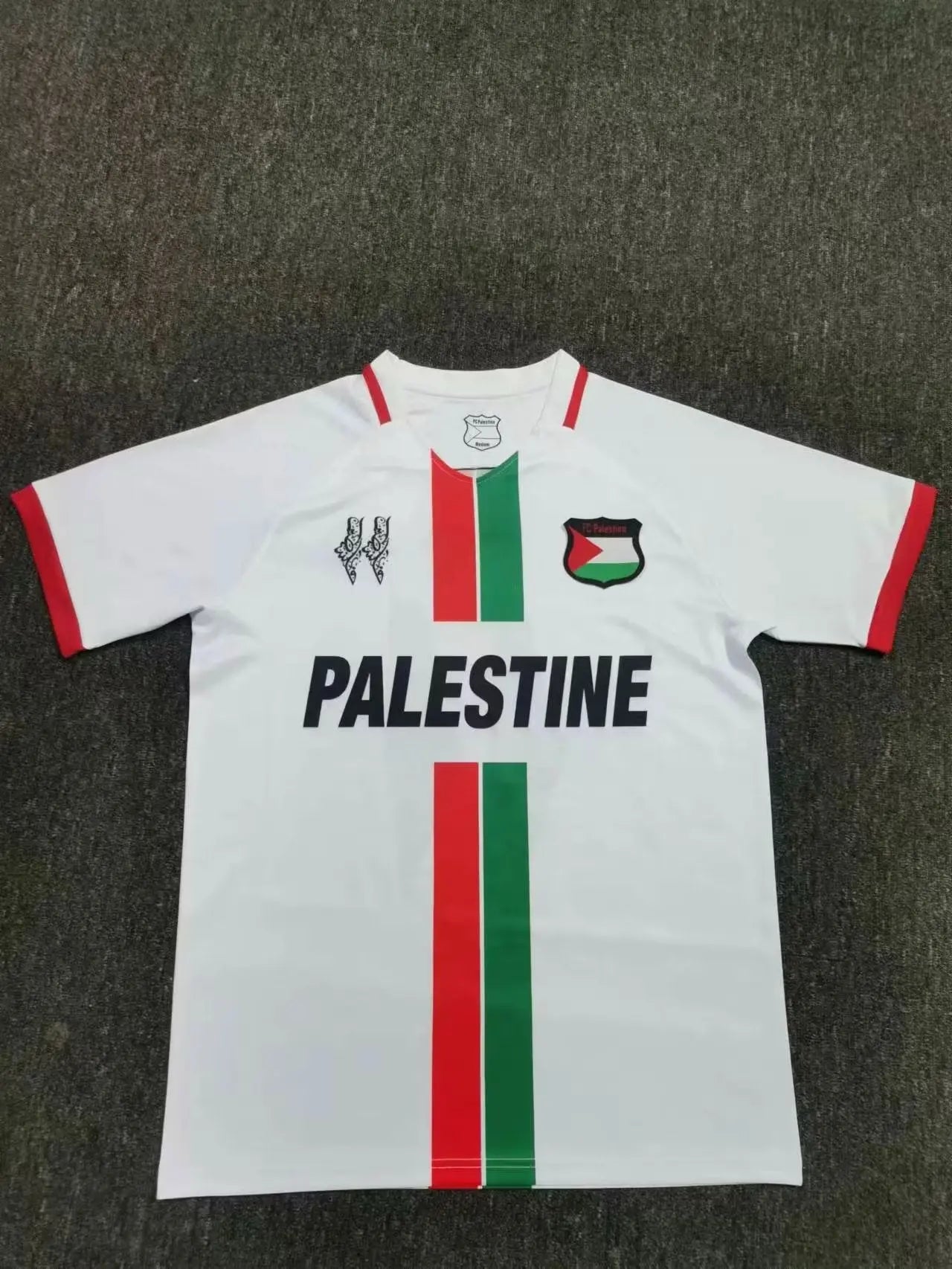 2024 Maillot Adulte Entraînement PALESTINE Blanc - Maillot du Monde