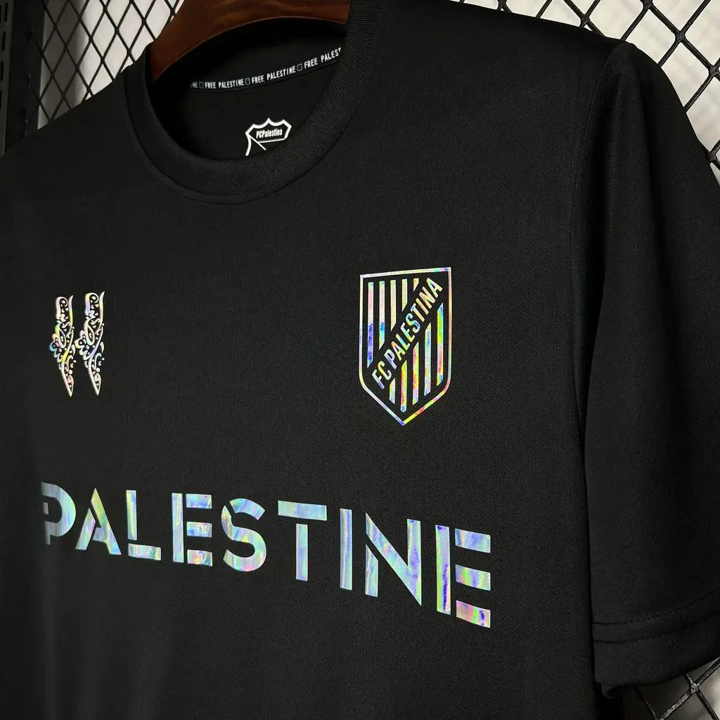 24/25 Maillot Adulte PALESTINE EDITION BALMAIN Noir - Maillot du Monde