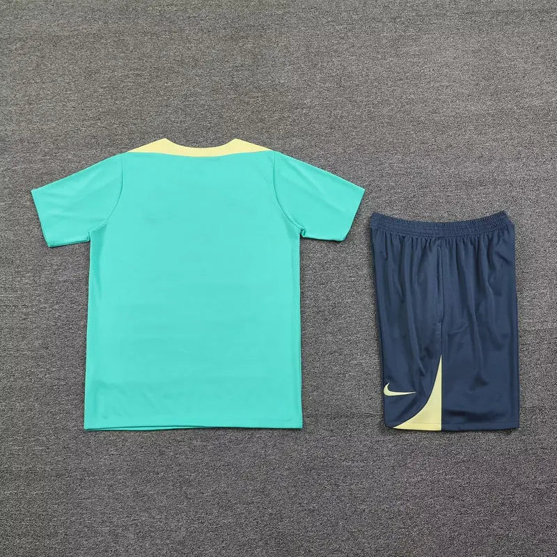 24/25 Ensemble d’entraînement CLUB AMERICA Bleu/Vert - Maillot du Monde