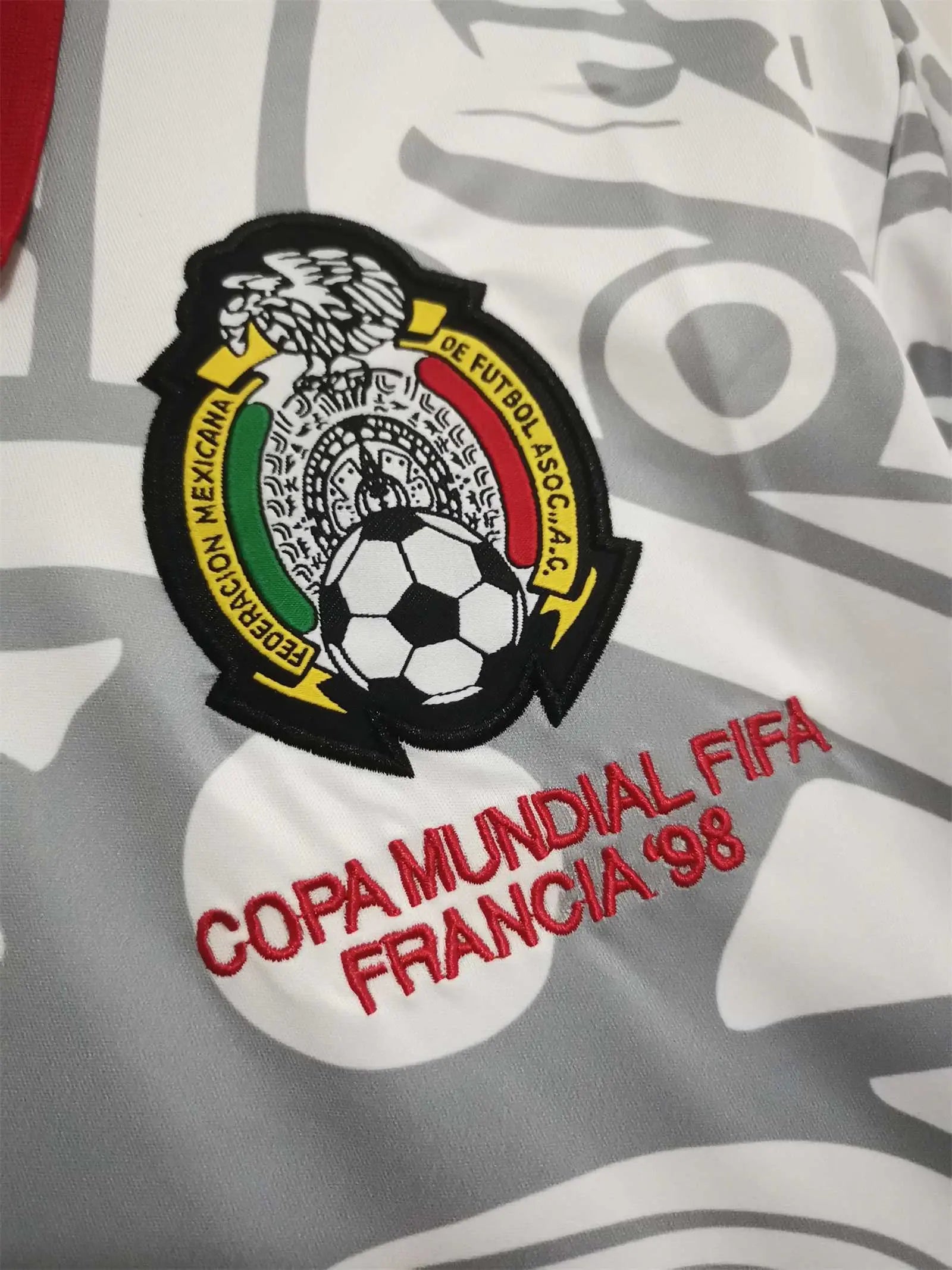 MAILLOT MEXIQUE EXTÉRIEUR 1998 VERSION MANCHES LONGUES - Maillot du Monde
