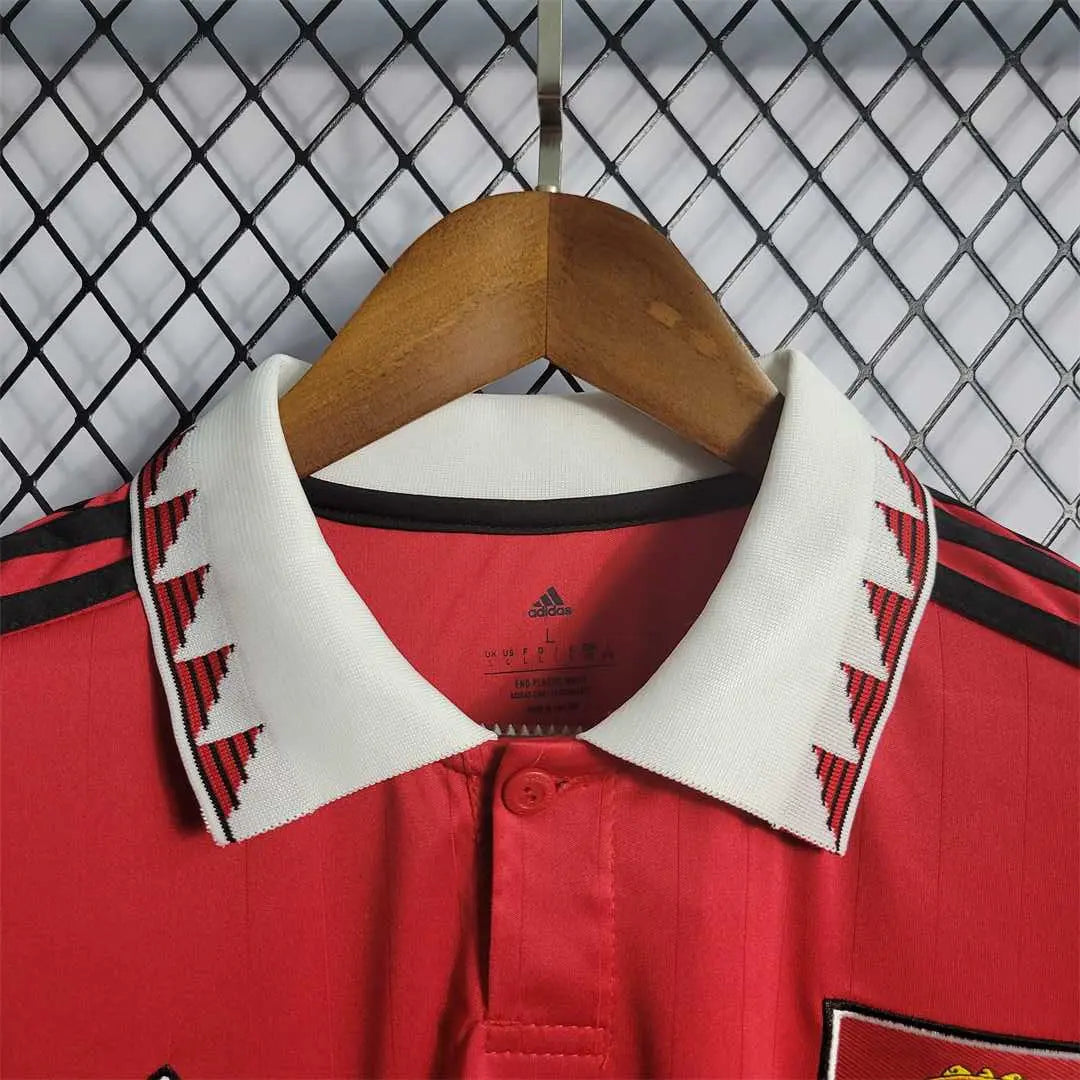 MAILLOT MANCHESTER UNITED DOMICILE 2022/2023 VERSION MANCHES LONGUES - Maillot du Monde