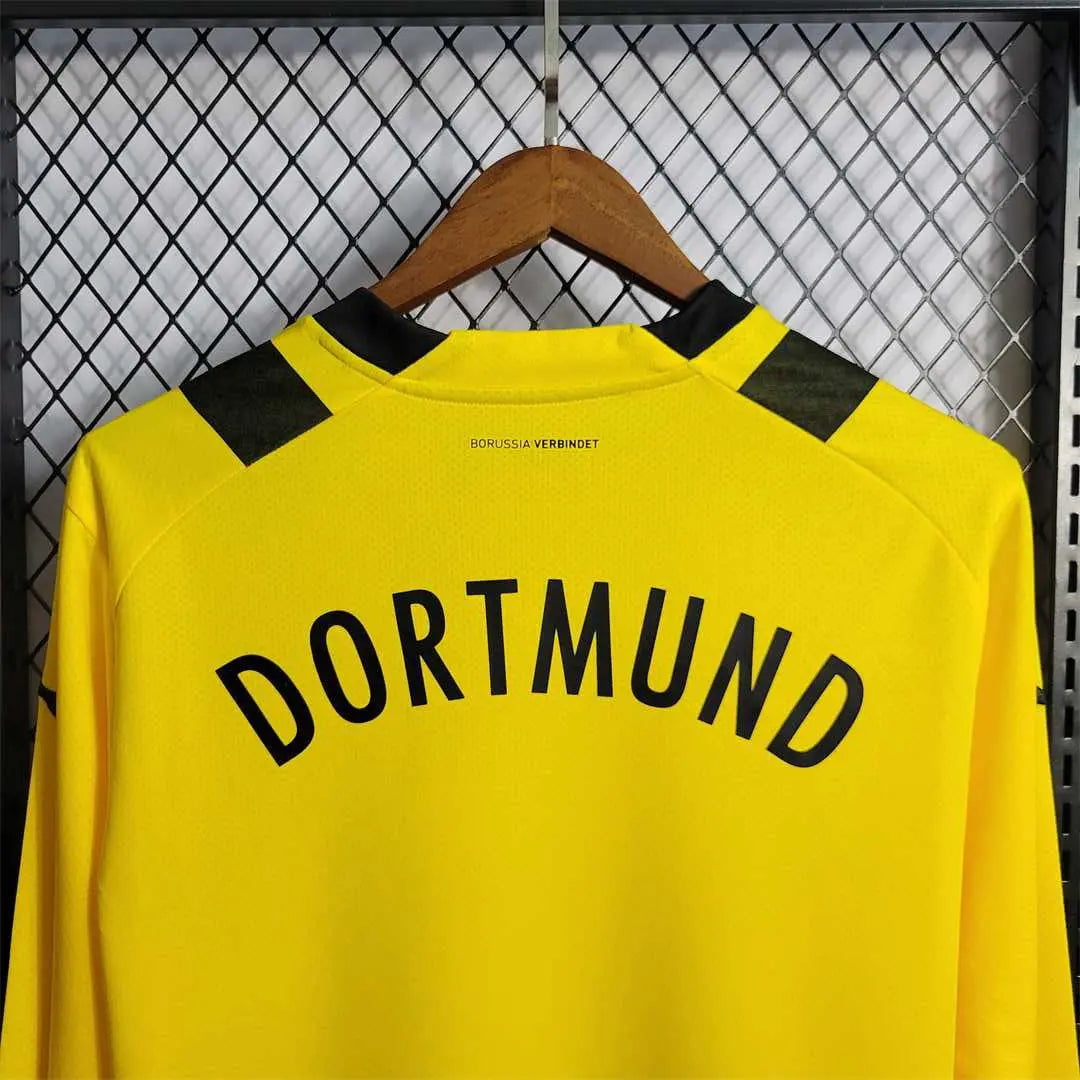 MAILLOT DORTMUND DOMICILE 2022/2023 VERSION MANCHES LONGUES - Maillot du Monde
