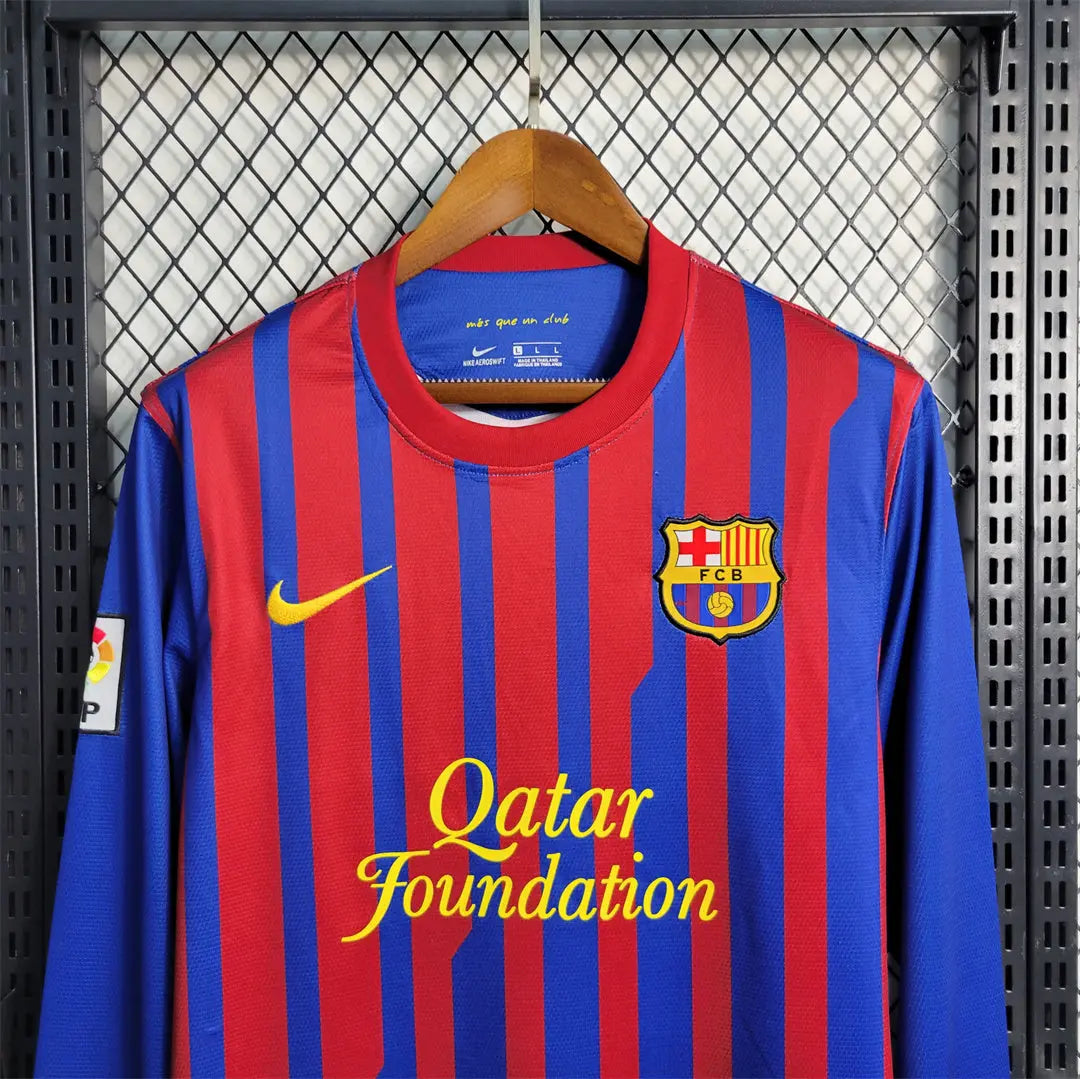 MAILLOT BARCELONE DOMICILE 2011/2012 VERSION MANCHES LONGUES - Maillot du Monde