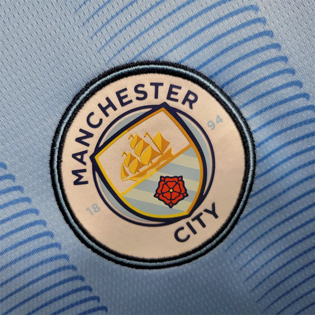 MAILLOT MANCHESTER CITY DOMICILE 2023/2024 VERSION MANCHES LONGUES - Maillot du Monde