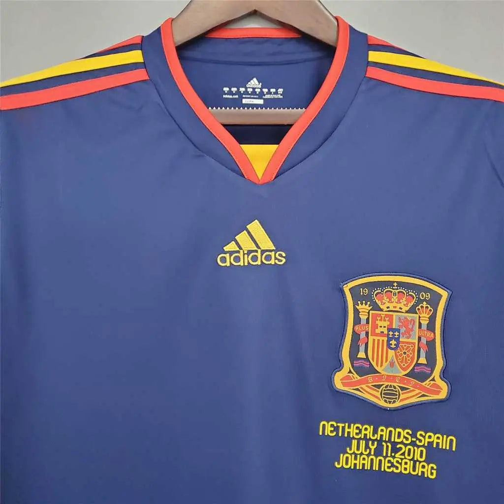 MAILLOT ESPAGNE EXTÉRIEUR 2010 VERSION MANCHES LONGUES - Maillot du Monde