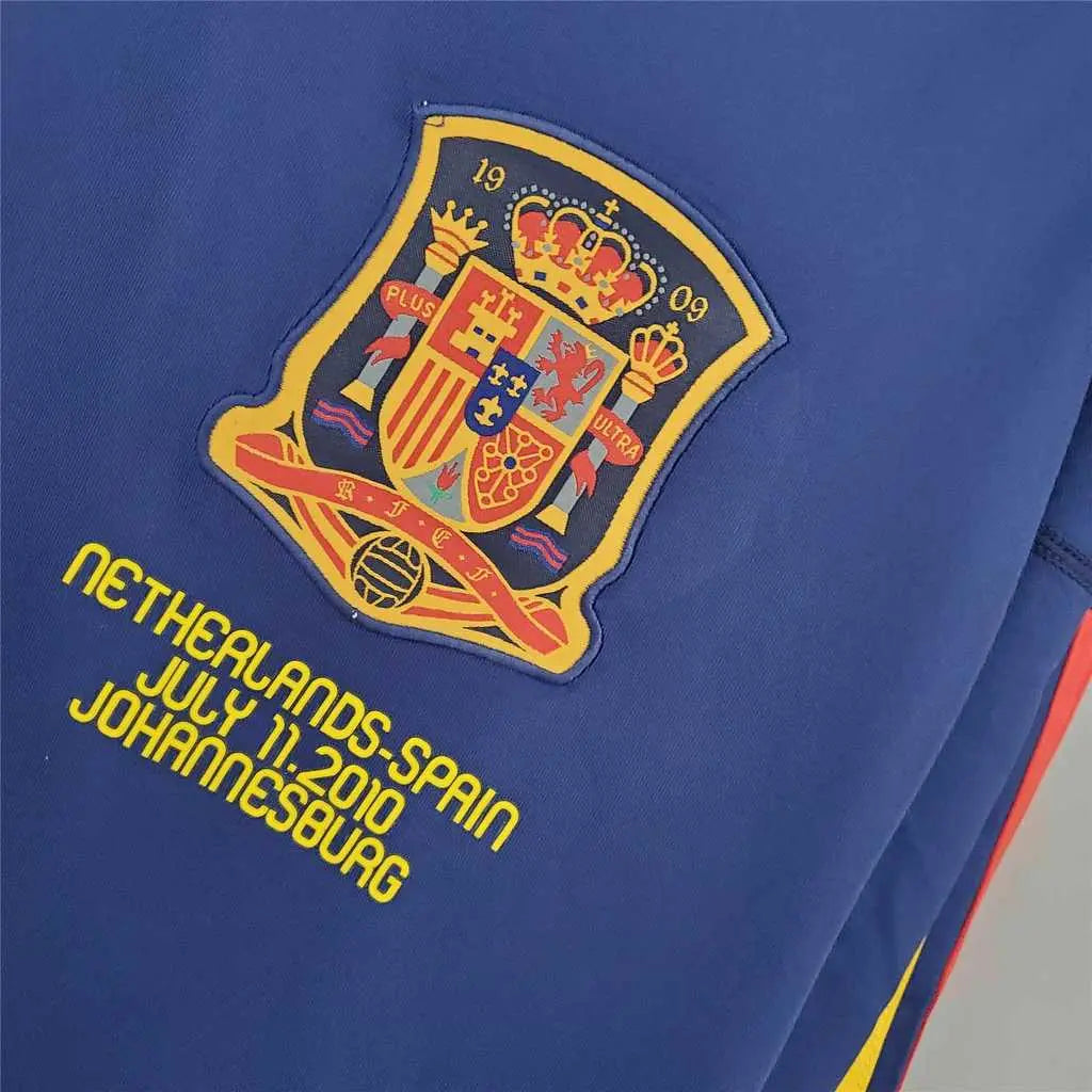 MAILLOT ESPAGNE EXTÉRIEUR 2010 VERSION MANCHES LONGUES - Maillot du Monde