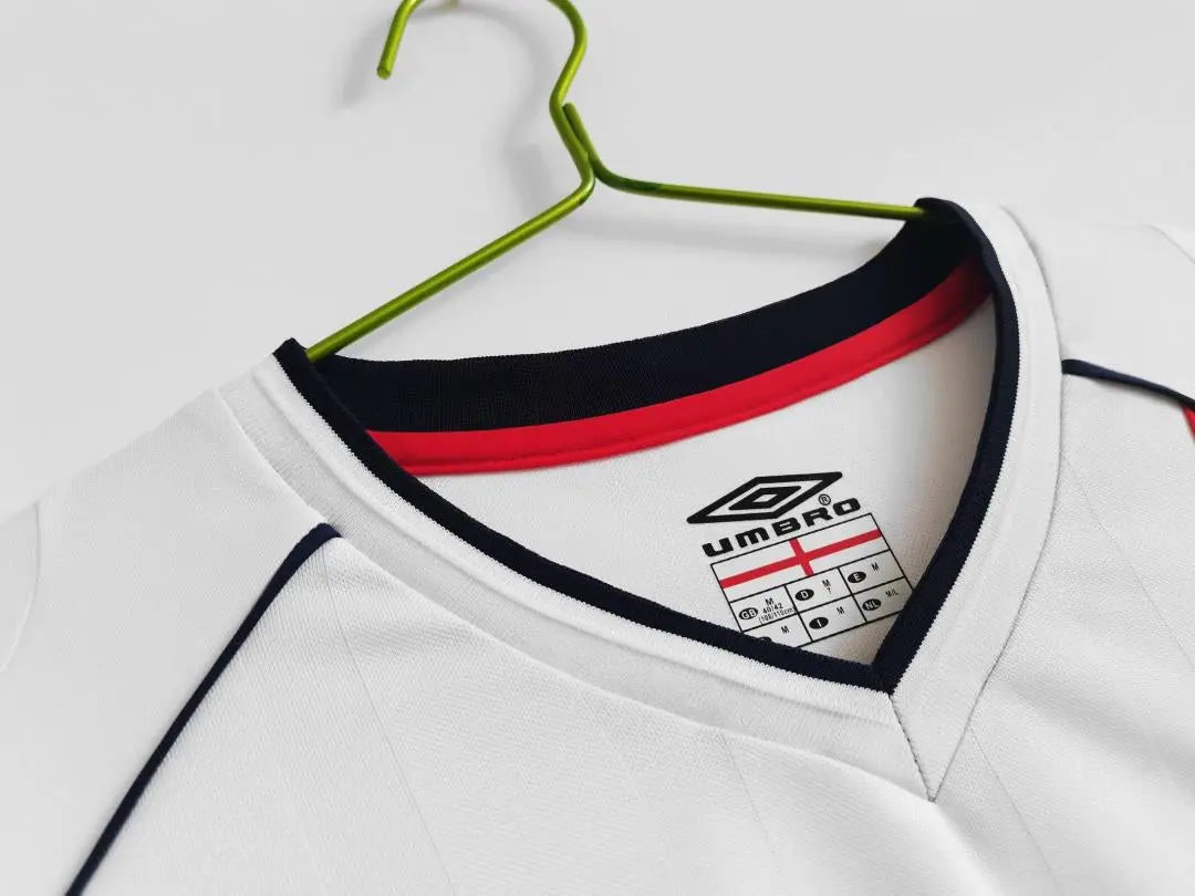 MAILLOT ANGLETERRE DOMICILE 2002 VERSION MANCHES LONGUES - Maillot du Monde