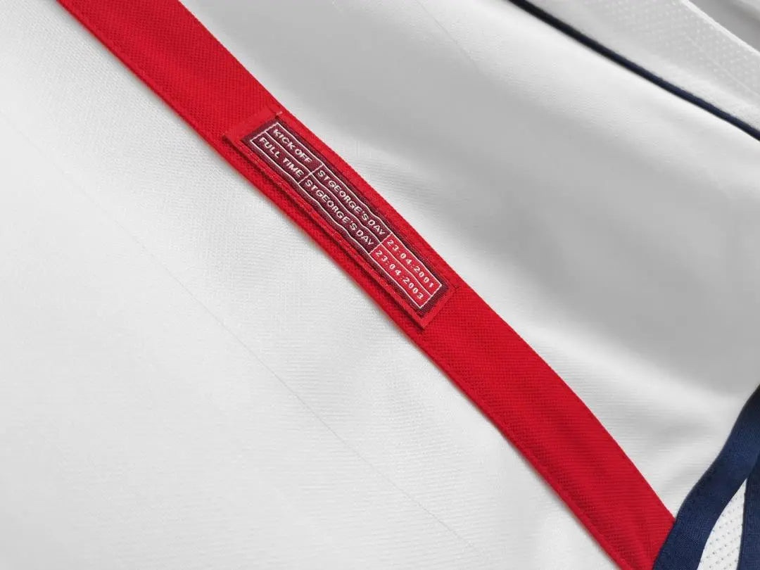MAILLOT ANGLETERRE DOMICILE 2002 VERSION MANCHES LONGUES - Maillot du Monde