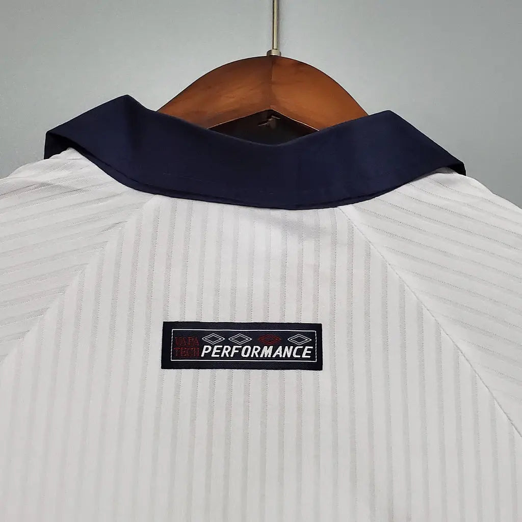 MAILLOT ANGLETERRE DOMICILE 1998 VERSION MANCHES LONGUES - Maillot du Monde