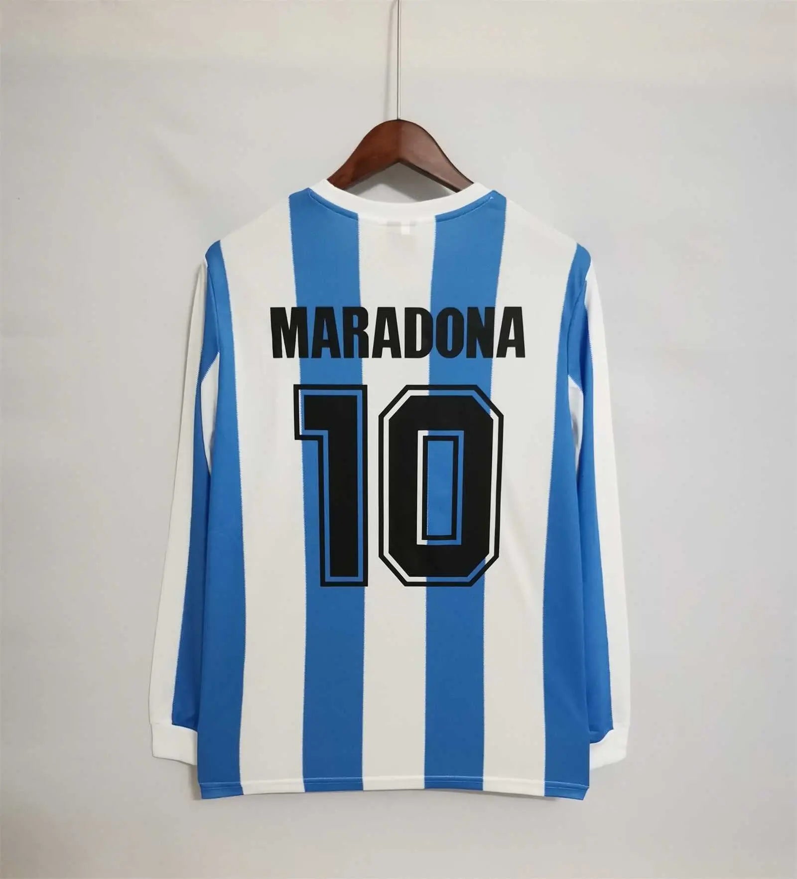 MAILLOT ARGENTINE DOMICILE 1986 VERSION MANCHES LONGUES - Maillot du Monde