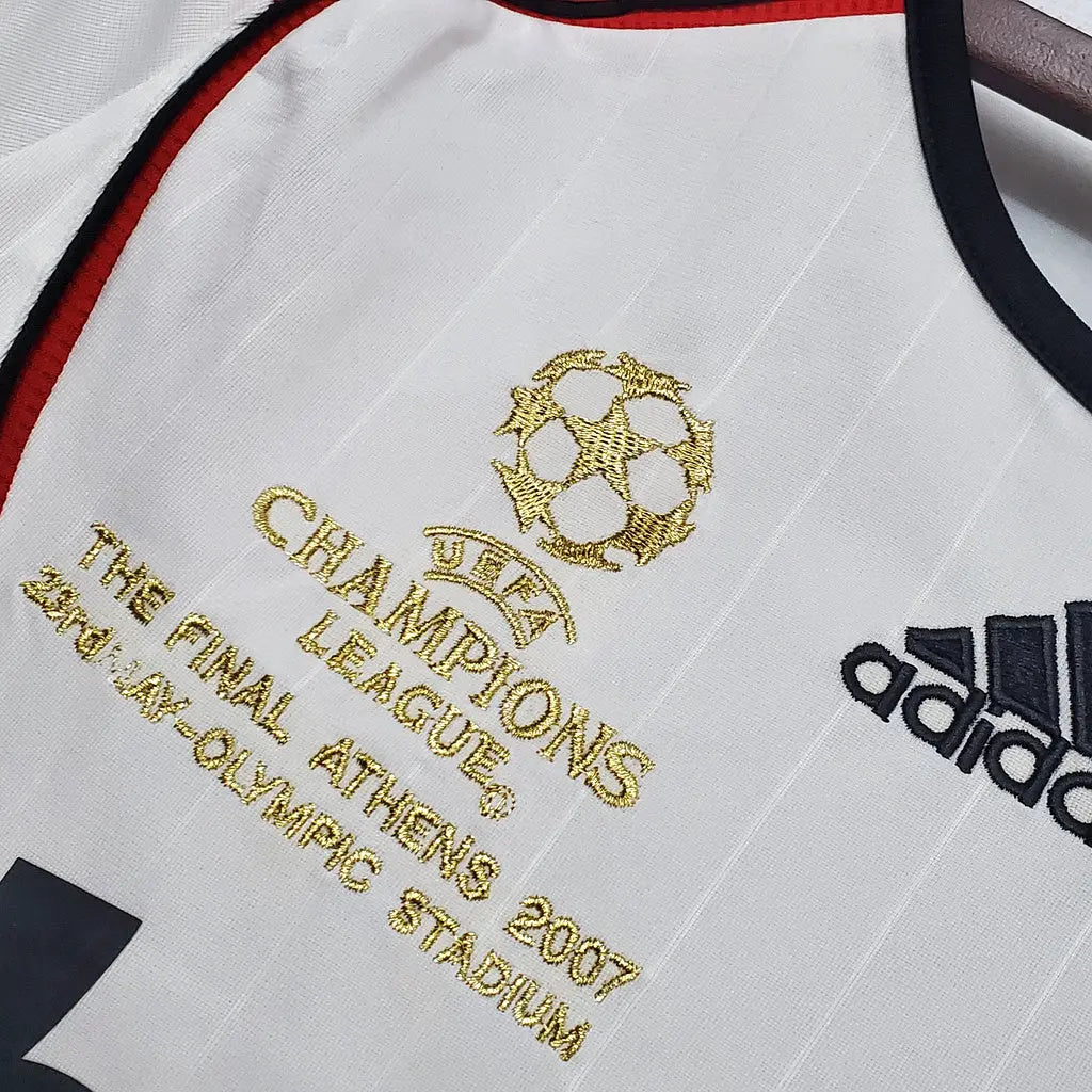 MAILLOT RÉTRO AC MILAN EXTÉRIEUR 2006/2007 VERSION MANCHES LONGUES - Maillot du Monde