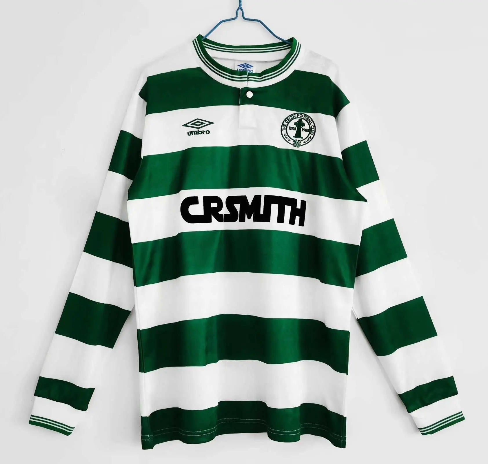MAILLOT RÉTRO CELTIC DOMICILE 1987/1989 VERSION MANCHES LONGUES - Maillot du Monde