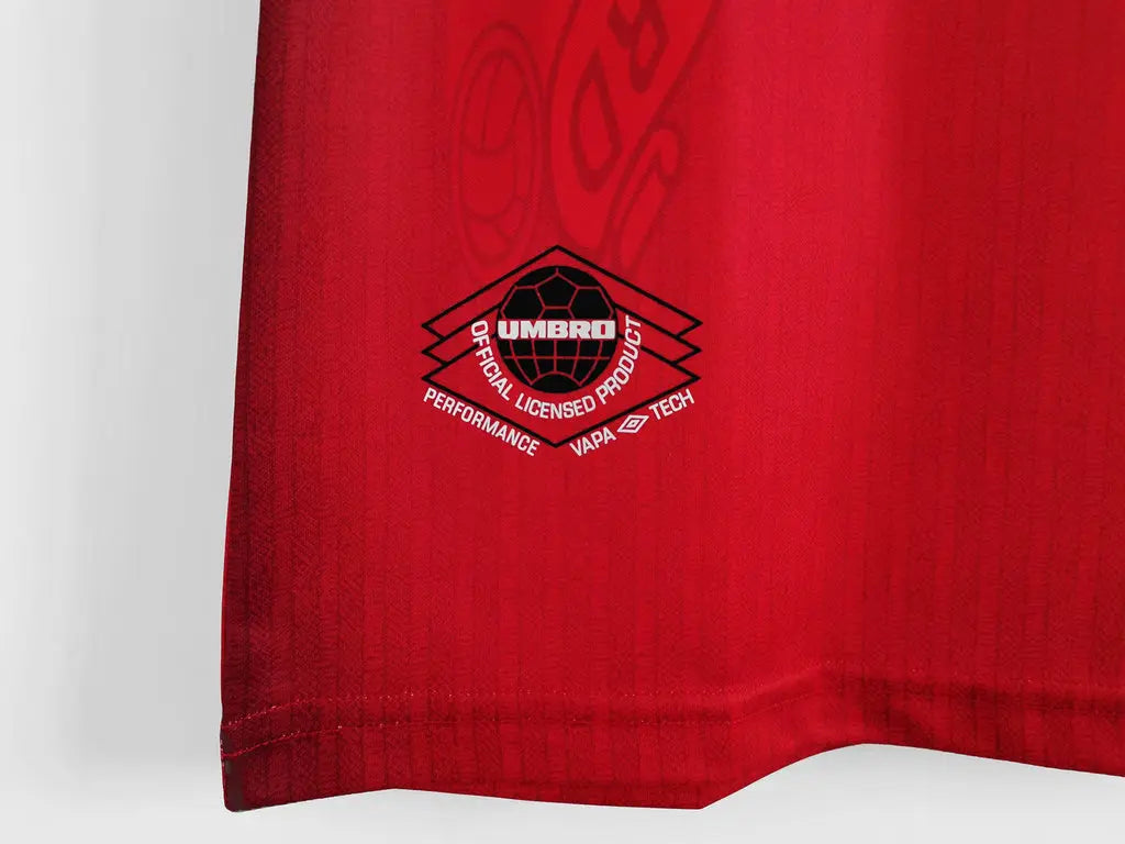 MAILLOT RÉTRO MANCHESTER UNITED DOMICILE 1996/1997 VERSION MANCHES LONGUES - Maillot du Monde