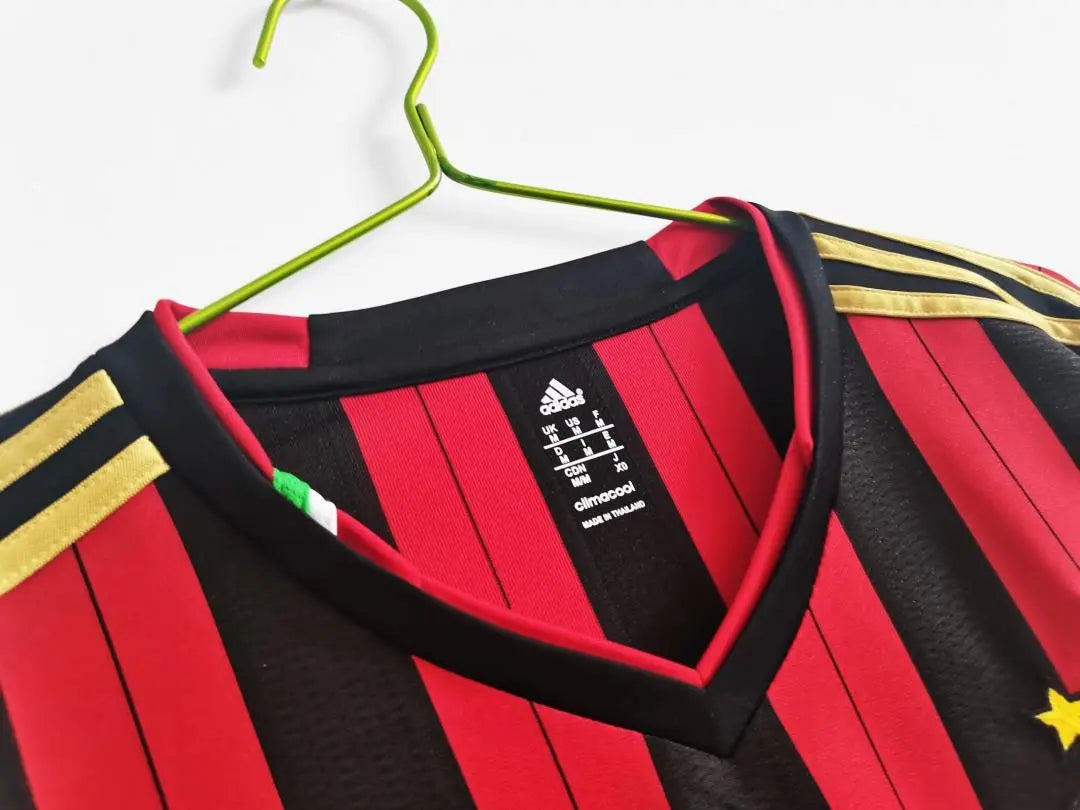 MAILLOT RETRO AC MILAN DOMICILE 2013/2014 VERSION MANCHES LONGUES - Maillot du Monde