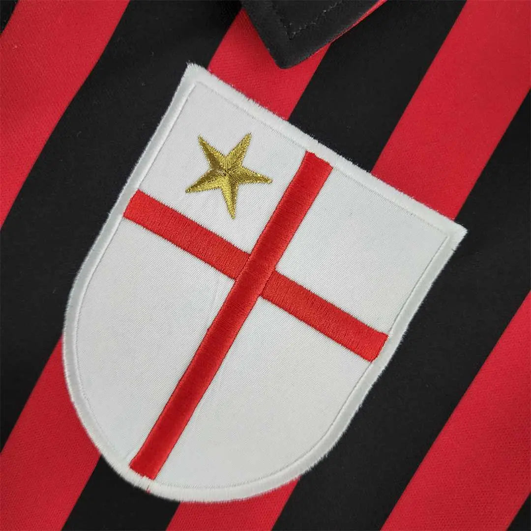 MAILLOT RETRO AC MILAN DOMICILE 1999/2000 VERSION MANCHES LONGUES - Maillot du Monde