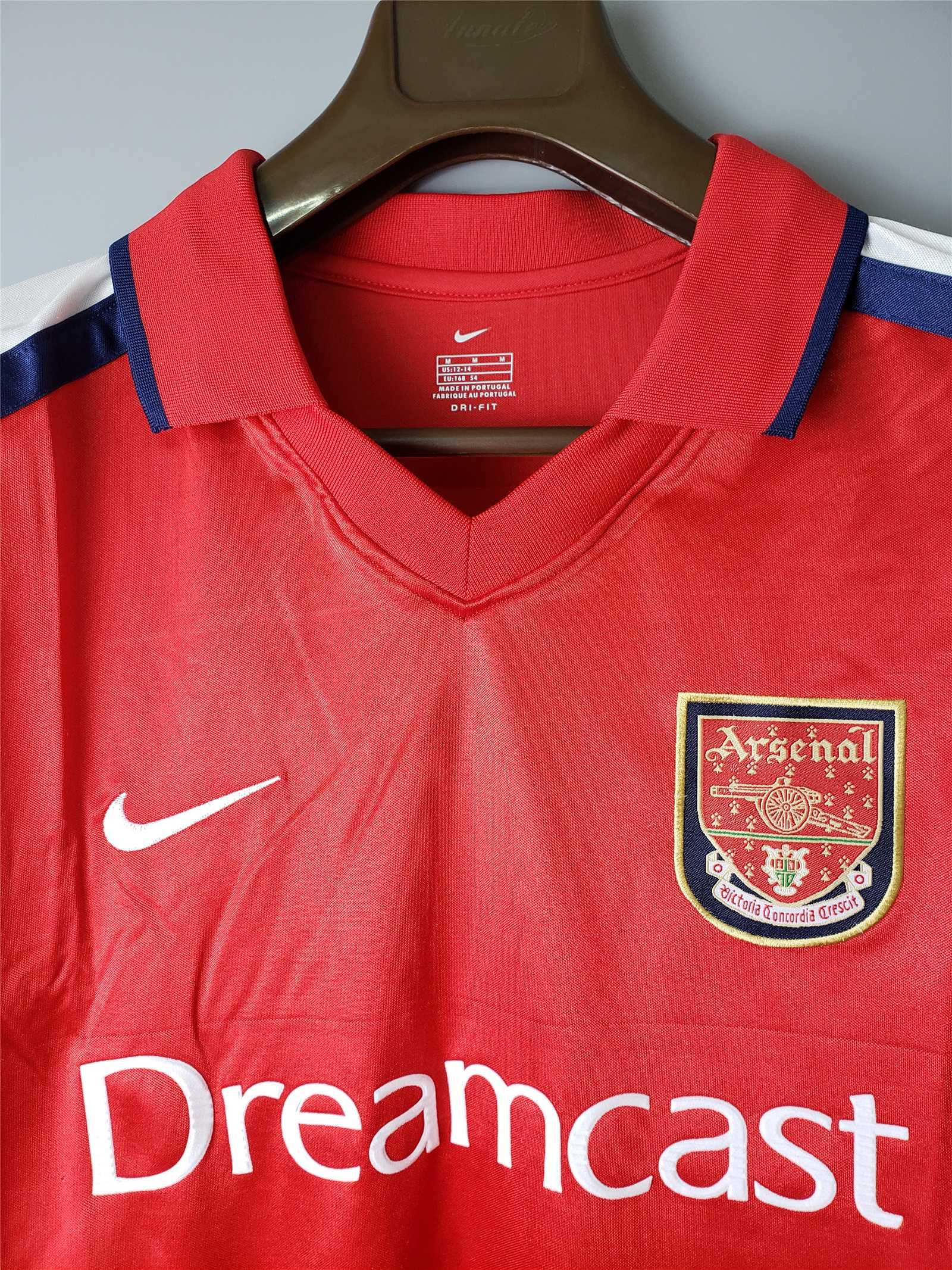 MAILLOT ARSENAL DOMICILE 2000/2001 VERSION MANCHES LONGUES - Maillot du Monde