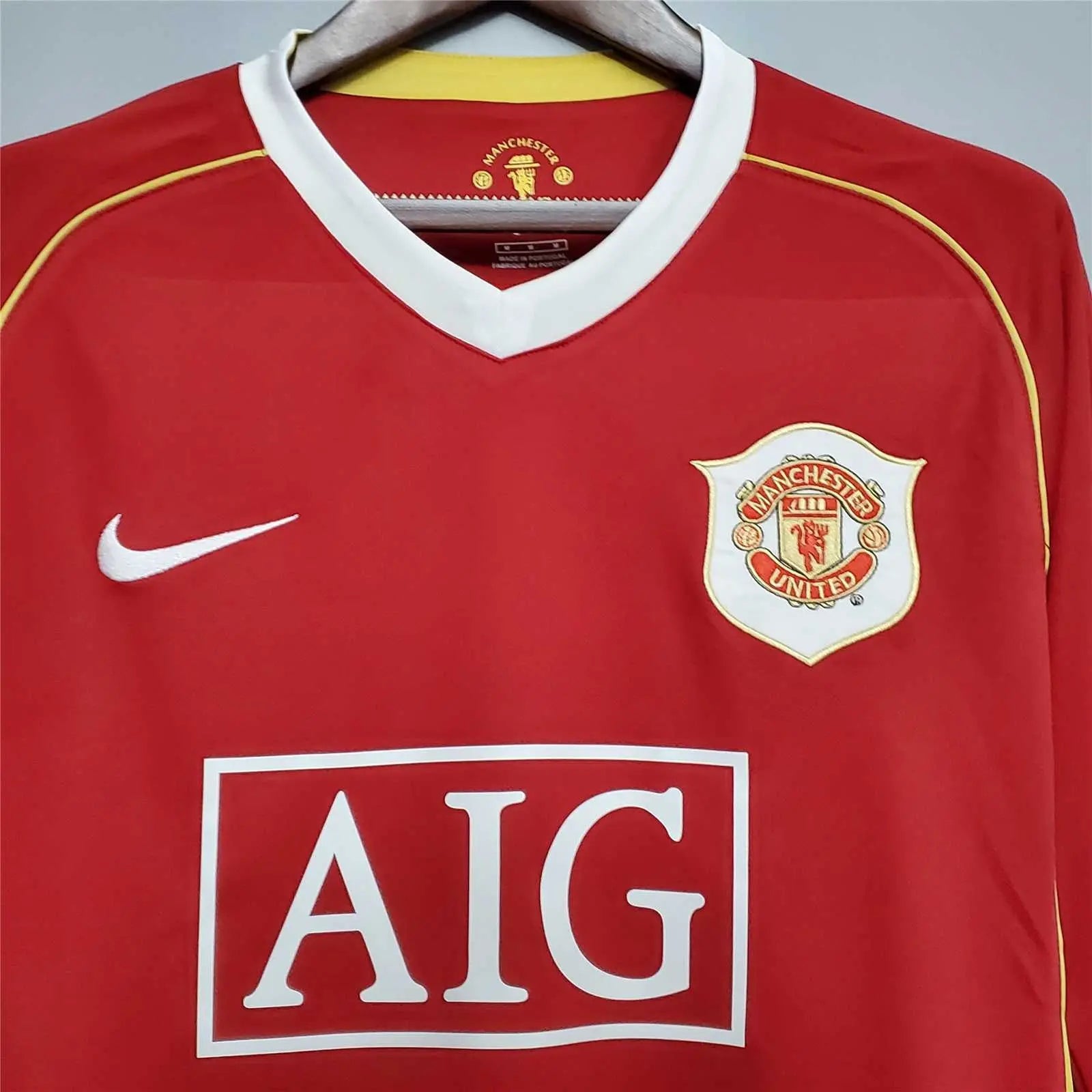 MAILLOT MANCHESTER UNITED 2006/2007 VERSION MANCHES LONGUES - Maillot du Monde