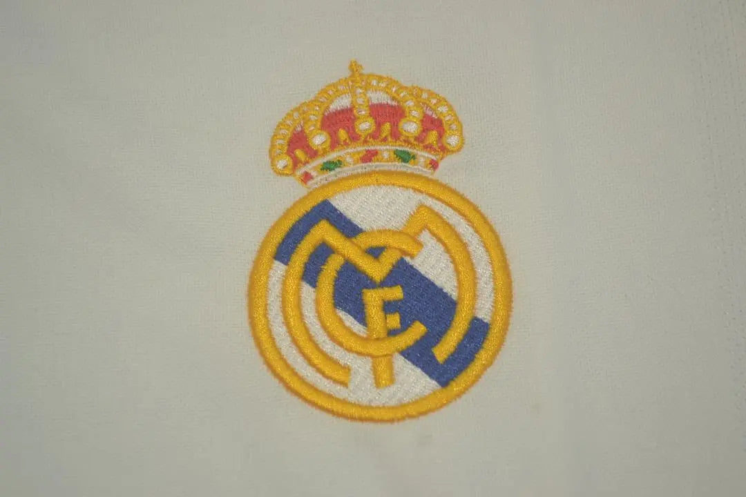 MAILLOT REAL MADRID DOMICILE 2001 VERSION MANCHES LONGUES - Maillot du Monde