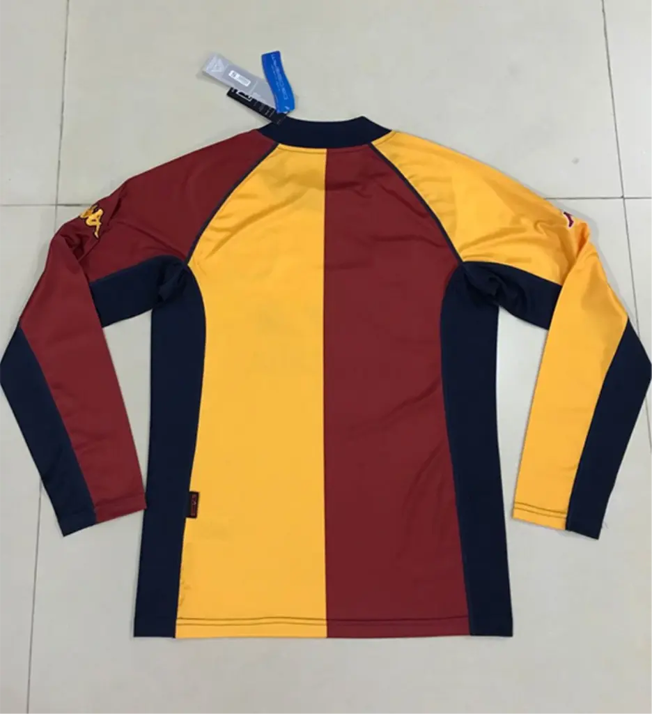 MAILLOT RETRO AS ROMA DOMICILE 2000 VERSION MANCHES LONGUES - Maillot du Monde