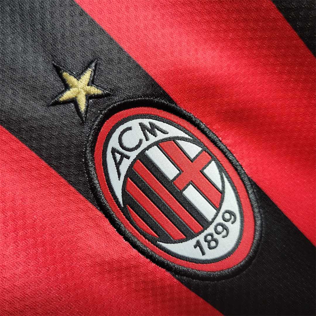 MAILLOT AC MILAN DOMICILE 2022/2023 VERSION MANCHES LONGUES - Maillot du Monde