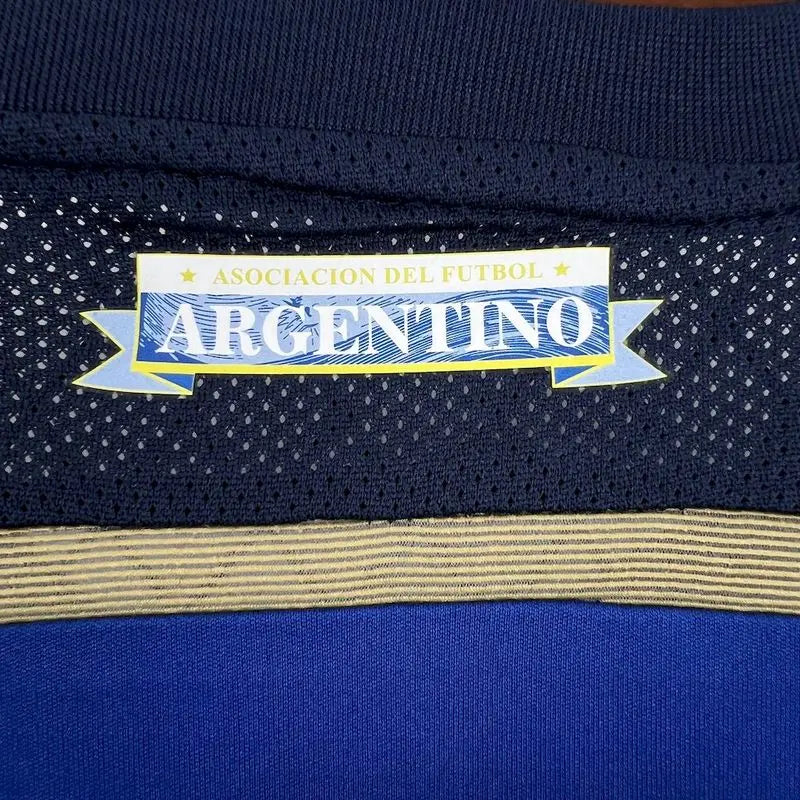 MAILLOT RETRO ARGENTINE EXTÉRIEUR 2014 VERSION MANCHES LONGUES - Maillot du Monde