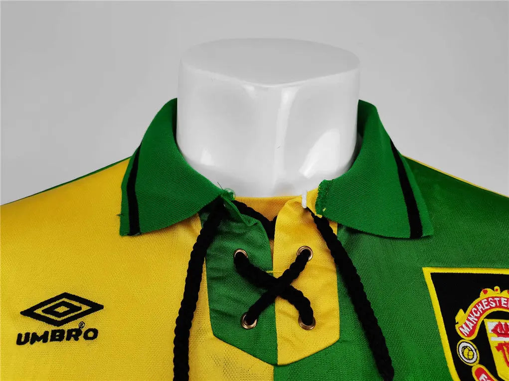 MAILLOT MANCHESTER UNITED EXTÉRIEUR 1992/1994 VERSION MANCHES LONGUES - Maillot du Monde