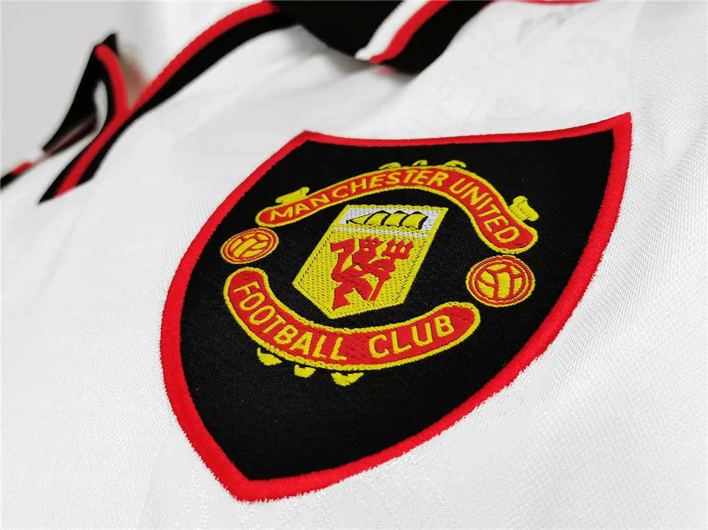 MAILLOT MANCHESTER UNITED EXTÉRIEUR 1998/1999 VERSION MANCHES LONGUES - Maillot du Monde