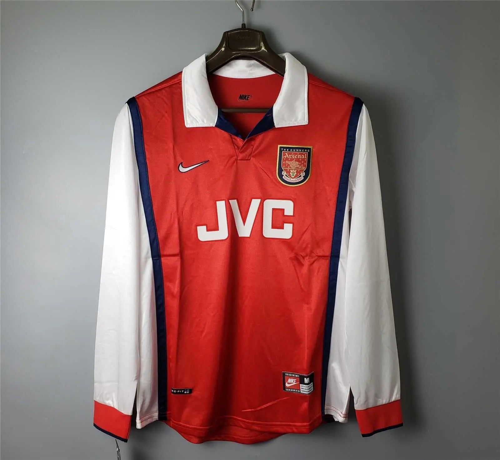 MAILLOT ARSENAL DOMICILE 1998/1999 VERSION MANCHES LONGUES - Maillot du Monde