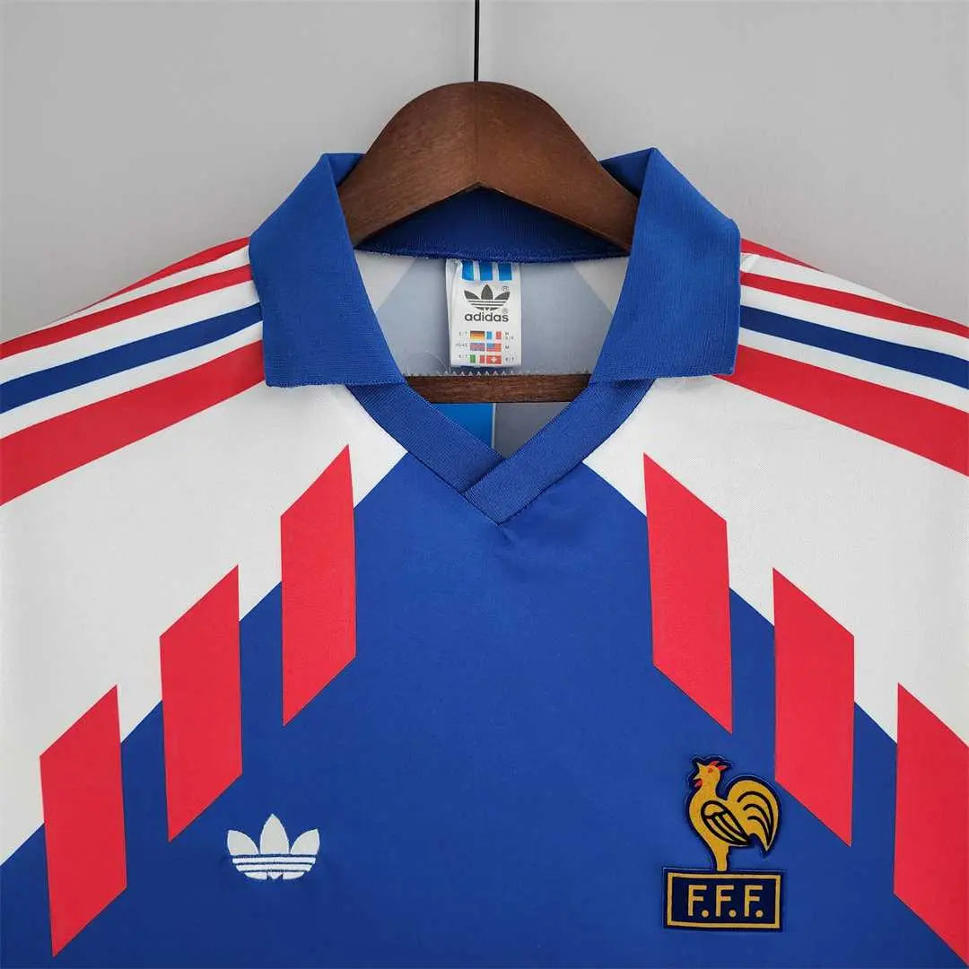 MAILLOT FRANCE DOMICILE 1988/1990 VERSION MANCHES LONGUES - Maillot du Monde