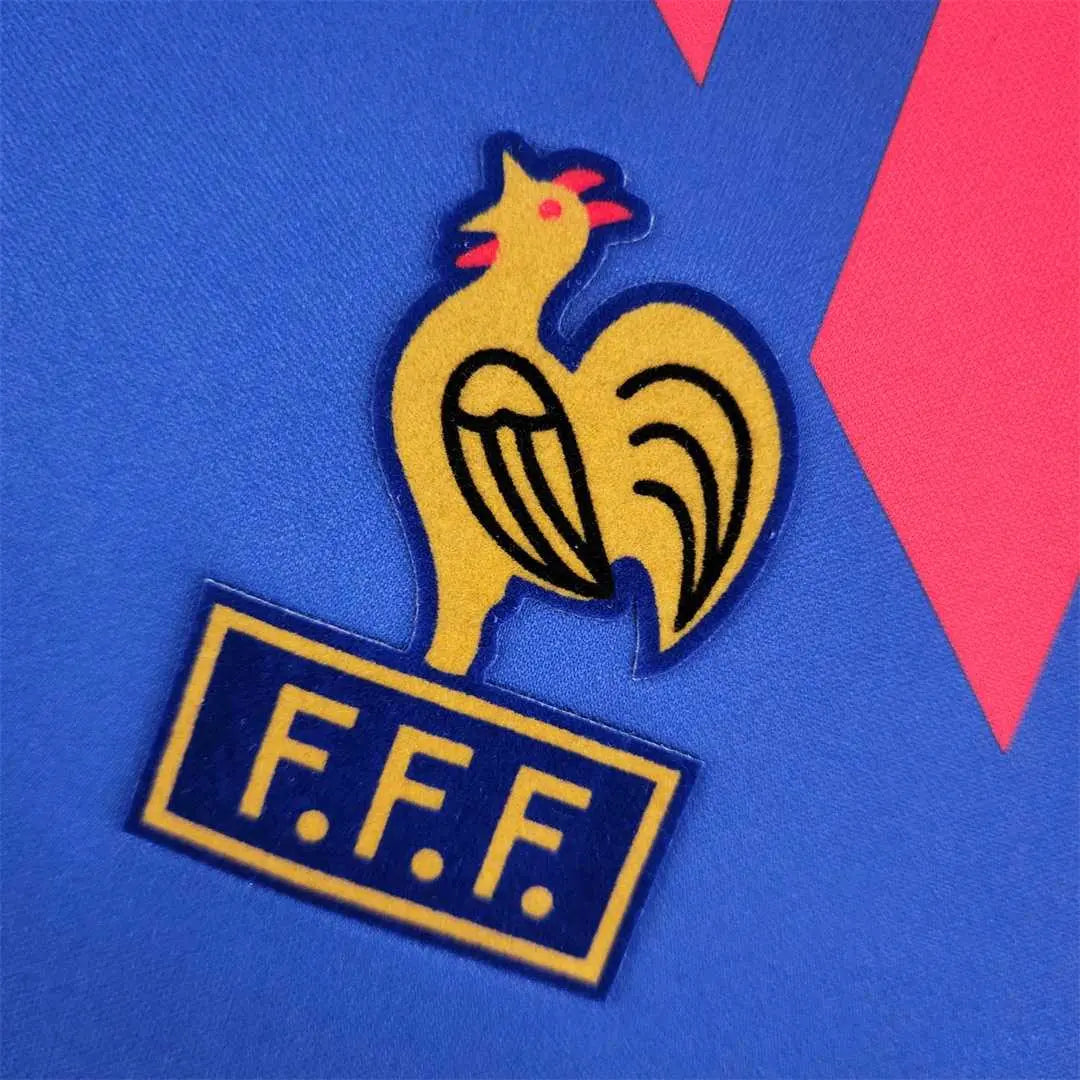 MAILLOT FRANCE DOMICILE 1988/1990 VERSION MANCHES LONGUES - Maillot du Monde