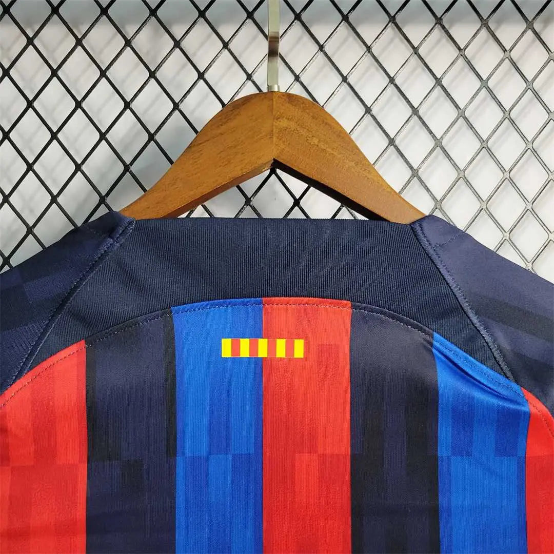 MAILLOT BARCELONE DOMICILE 2022/2023 VERSION MANCHES LONGUES - Maillot du Monde