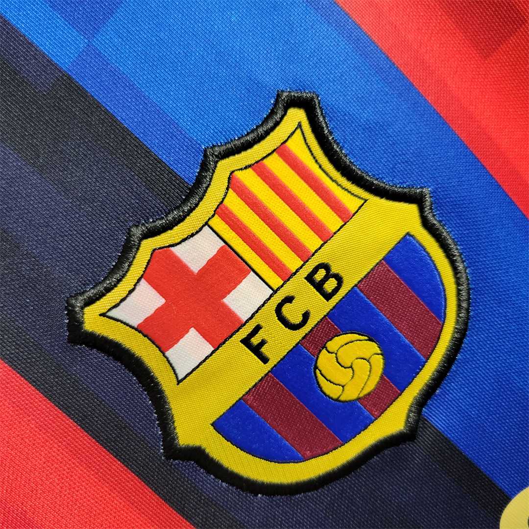 MAILLOT BARCELONE DOMICILE 2022/2023 VERSION MANCHES LONGUES - Maillot du Monde