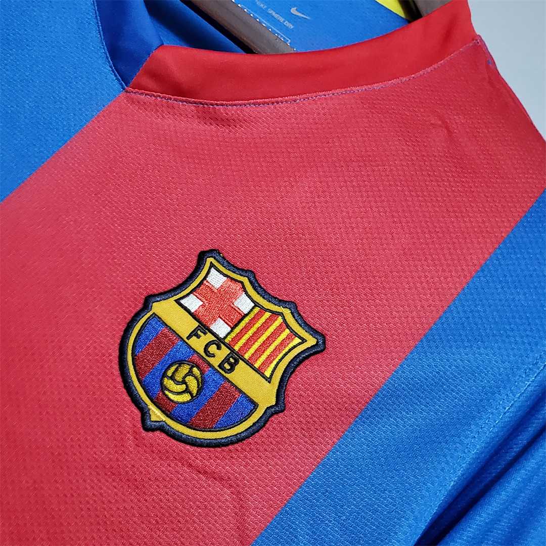MAILLOT BARCELONE DOMICILE 2006/2007 VERSION MANCHES LONGUES - Maillot du Monde