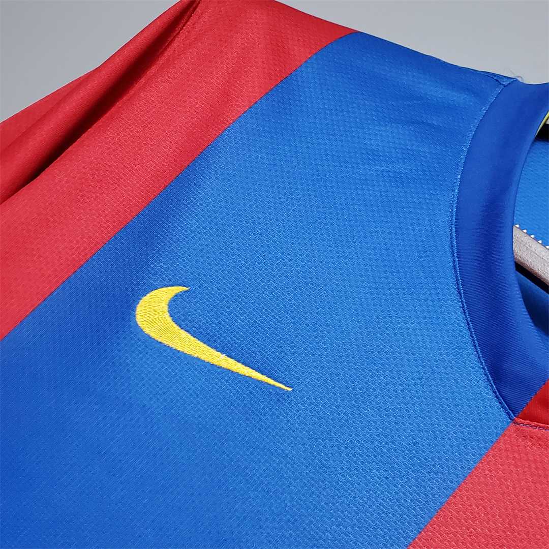 MAILLOT BARCELONE DOMICILE 2006/2007 VERSION MANCHES LONGUES - Maillot du Monde
