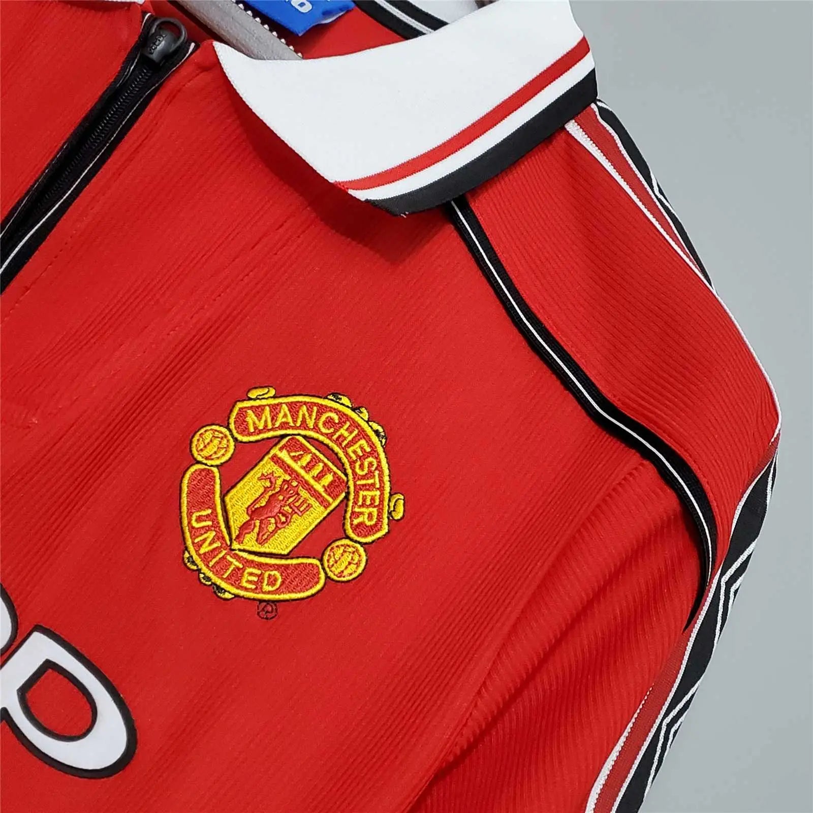 MAILLOT MANCHESTER UNITED DOMICILE 1998/1999 VERSION MANCHES LONGUES - Maillot du Monde