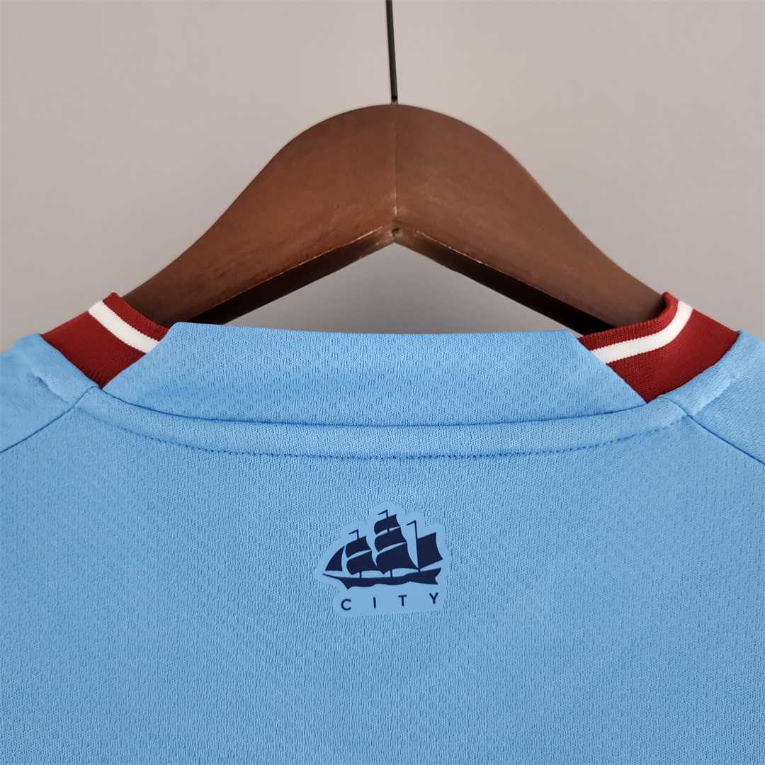 MAILLOT MANCHESTER CITY DOMICILE 2022/2023 VERSION MANCHES LONGUES - Maillot du Monde