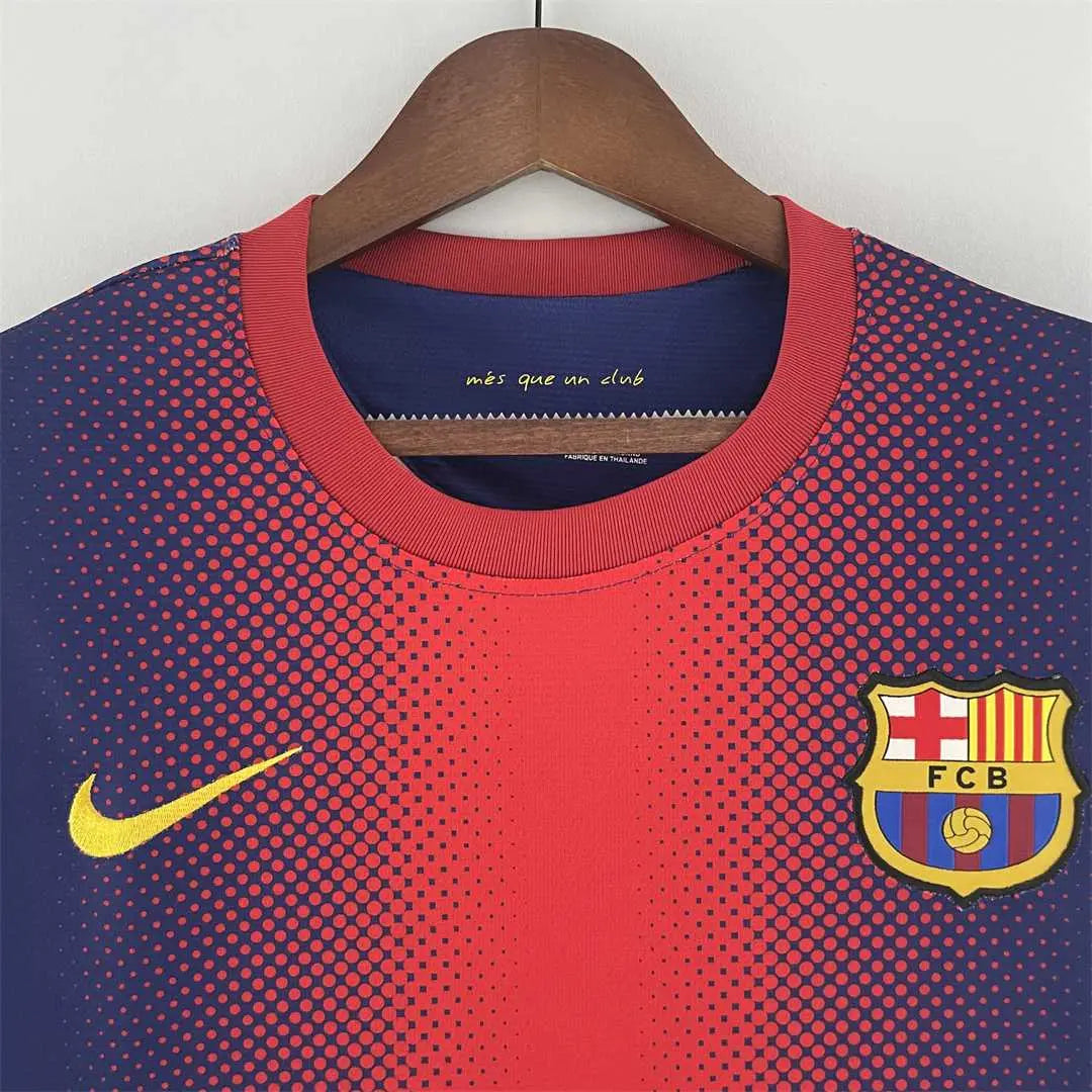 MAILLOT BARCELONE DOMICILE 2012/2013 VERSION MANCHES LONGUES - Maillot du Monde